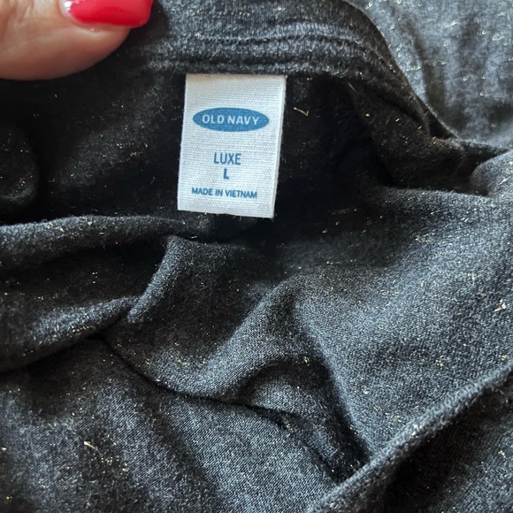 Old Navy Luxe Gray with Gold Specks Size Large Shirt - Picture 3 of 4